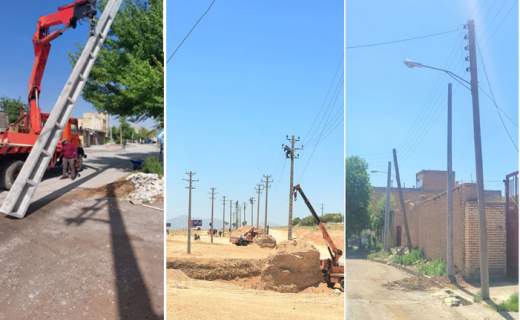 بهینه سازی شبکه برق در روستاهای دستگرد ، ایرانچه ، سورک و مجتمع فن آوران شهرستان فرخشهر