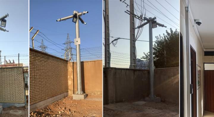بهره برداری از پروژه نصب سیستم های نظارت تصویری در امور برق شهرستان خانمیرزا 