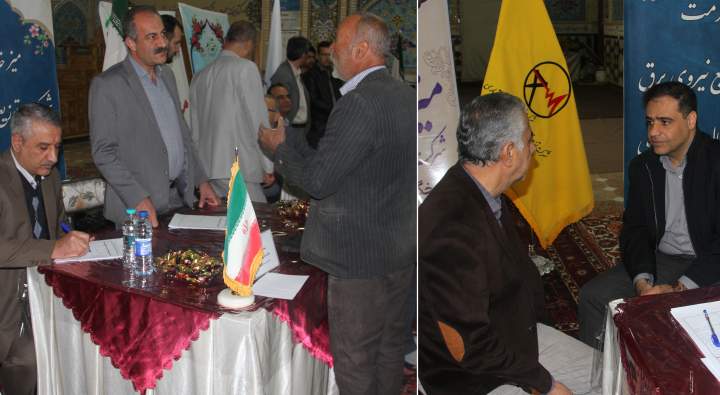  برپایی میز خدمت شرکت توزیع نیروی برق استان در محل اقامه نماز جمعه شهرکرد