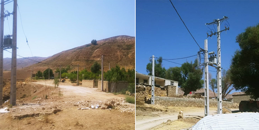 برق رسانی به دو روستای سخت گذر در شهرستان کوهرنگ